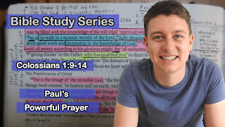 Short Bible Study Lesson | Colossians 1:9-14 | Paul's Powerful Prayer | Christian Video