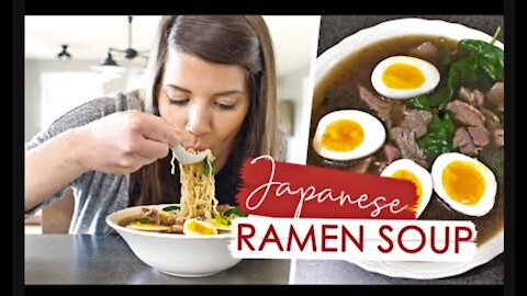 How to make JAPANESE BEEF RAMEN SOUP