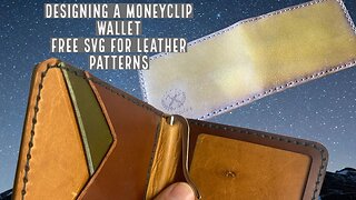 How to Draw a Money Clip Wallet, and Setup Lightburn for cutting