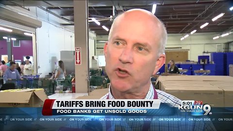 Trade wars bring bounty to Food Bank