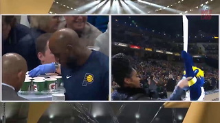 Pacers Player Gets Surprised With The Gender Of His Baby During Timeout