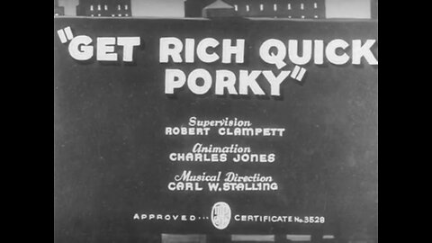 1937, 8-28, Looney Tunes, Get rich quick Porky