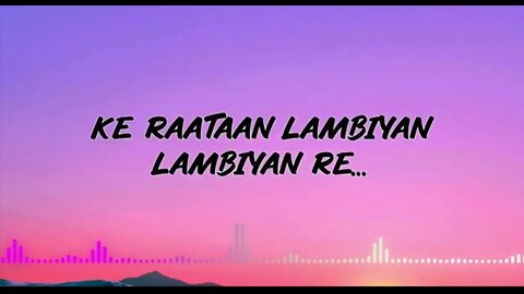 Raataan Lambiyan (Lyrics) || Asees Kaur || Tanishk Bagchi || Shershaah