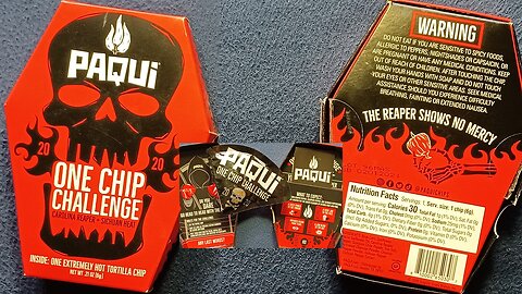 CURIOS for the CURIOUS 147: PAQUI ONE CHIP CHALLENGE 'Carolina Reaper, Sichuan Heat', 2020, Unboxing