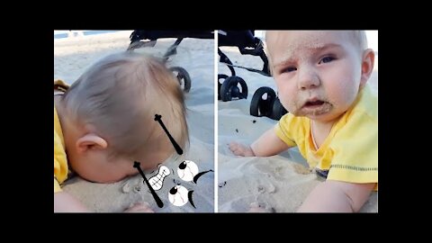 Funny Baby Trouble Maker with Doodles - Try Not To Laugh