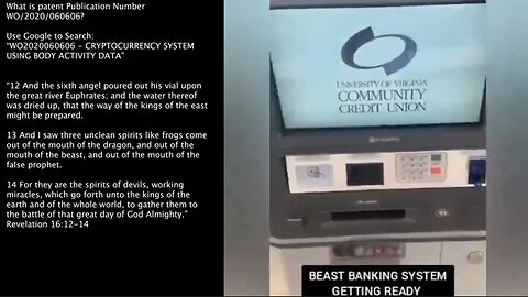 Mark of the Beast | Is the Technology Is Rolling Out Worldwide As We Speak? New ATM Machines In America with the Mark of the Beast Scanner? Why Is University of Virginia Community Credit Union Rolling Out These Machines?