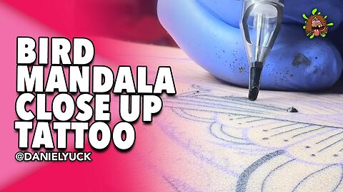 Tattooing a Mandala Close Up Tattoo
