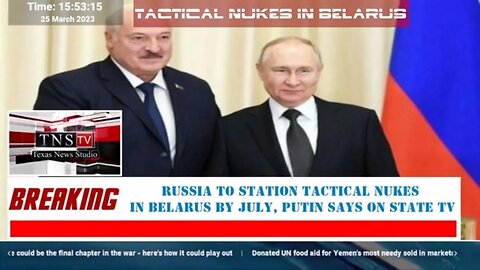 Russia To Station Tactical Nukes In Belarus By July, Putin Says On State TV
