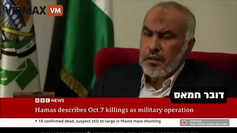 Hamas Leader Says They Never Intended On Killing Civilians, Leaves Interview When Called Out