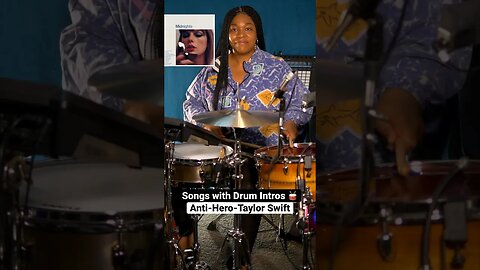 Anti-Hero “Drum Intro” Taylor Swift “B.Richdrumz” #femaledrummer #taylorswift #shorts