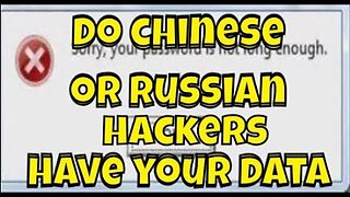 Do Chinese or Russian Hackers Already Have Your Data? #technology