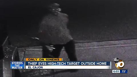 Thief eyes high-tech target outside El Cajon home