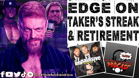 Edge on Declining to End Undertaker's Streak & Retirement | Clip from Pro Wrestling Podcast Podcast
