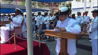 South Africa - Cape Town - Naval Junior Officers Graduation Ceremony (Video) (rTo)