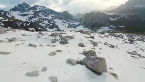 Drone Freestyle Mountain Landscape With Snow Free Stock Footage Creative Common Video