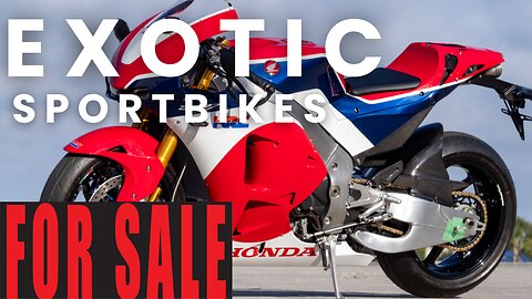 Rare exotic sportbikes on the market