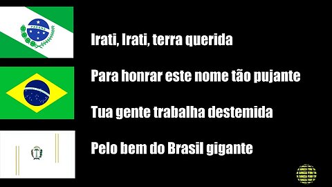 IRATI - PR SÍMBOLOS DO MUNICÍPIO, BANDEIRA, BRASÃO, HINO, LETRA E MÚSICA