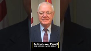 Calling Mayor Hal Ferrell to let him know I'll Constitutionally Challenge his Ordinance on Wednesday