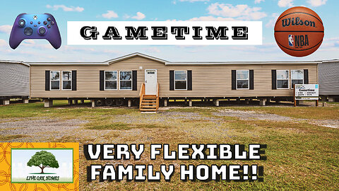 GAMETIME BY LIVE OAK HOMES - VERY FLEXIBLE FAMILY HOME FULL #manufacturedhome TOUR | DMHC |