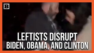 "Shame on You, Joe Biden!" Leftist Protesters Interrupt Biden, Obama, Clinton Event