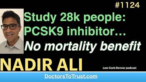 NADIR ALI 4’ | Study 28k people: PCSK9 inhibitor… No mortality benefit