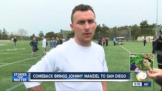 Comeback brings Johnny Manziel to San Diego