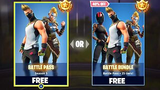 NEW FORTNITE SEASON 5 BATTLE PASS FREE! NEW FREE SKINS IN FORTNITE! (FORTNITE BATTLE ROYALE)