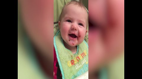 This Baby Trying a new Food will Make Your Day!