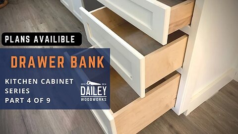 Standard Base Cabinet and Drawer Bank || How to Build Kitchen Cabinet Series Part 4 of 9