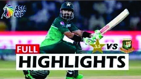 Pakistan Vs Bangladesh Live Match Highlighte