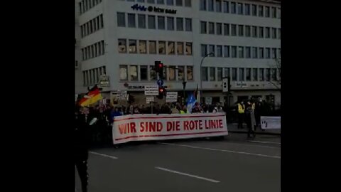 Anti-Coronamaßnahmen-Demonstration Saarbrücken 30.01.2022 Corona Demo Saarbrücken