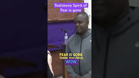 Watch this man share his Testimony of being delivered from a Spirit of Fear #Fear #Anxiety #Peace