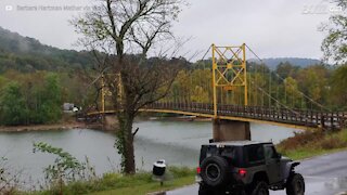 Pericolo estremo: autobus ignora i limiti di peso del ponte