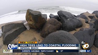 High tides lead to coastal flooding