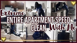 *NEW* ENTIRE APARTMENT EXTREME SPEED CLEAN WITH ME 2021 ✨| SPEED CLEANING MOTIVATION | ez tingz