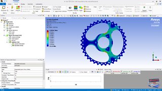 Stress in Motorcycle Chain Wheel (ANSYS Workbench)