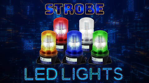 LED Strobe Light - Permanent Mount - 18 LED Beacon - 50,000 Life Hours