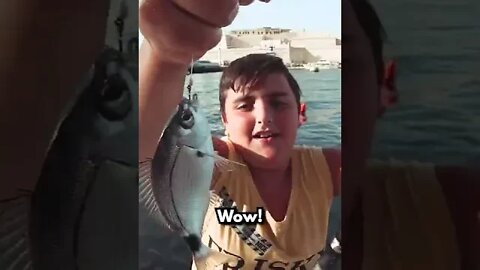 Gordon Travels meets Malta's Friendliest Young Fisherman 🇲🇹 #shorts