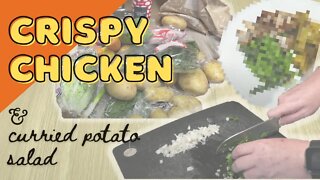 Cooking with Gousto 1 - Crispy Chicken With Curried Potato Salad
