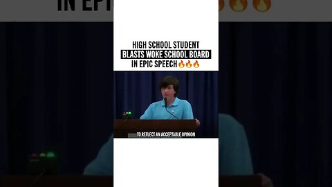 High School Student Blasts Woke School Board in Epic Speech 🔥🔥🔥