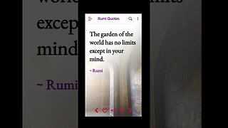 RUMI Collection Quotes and Proverbs Inspirational Spiritual , Motivative Free App Download #shorts