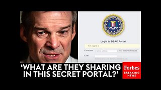 Jim Jordan Claims 'Secret' Portal Used By Govt Agencies To Track Citizens