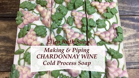 How to make CHARDONNAY WINE Soap using real wine 🥂 Piping frosting tops | Ellen Ruth Soap
