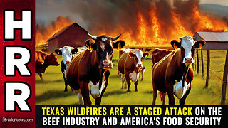 TEXAS WILDFIRES are a staged attack on the BEEF industry and America's food security