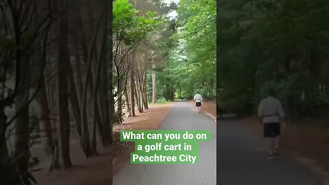 Can you replace your car with a golf cart in Peachtree City?