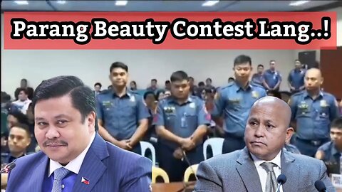 Mga pulis nagmistulang BEAUTY CONTEST sa senado | Sonny boy sinuntok umano ng pulis sa tagiliran