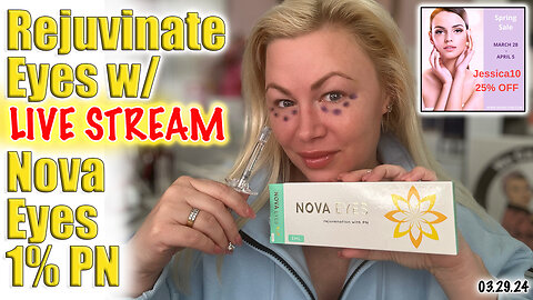 Live Rejuvenate Under Eyes with Nova Eyes 1% PN, GlamCosm | Code Jessica10 Saves you 25%