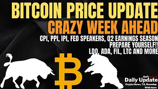 Bitcoin Price Update | Volatile Week Ahead | LTC, LDO, ADA, FIL Coin TA's | Crypto News, Latest