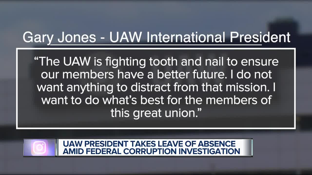 UAW president Gary Jones taking leave of absence amid corruption probe