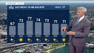After morning shower, Saturday is sunny and in the 70s
